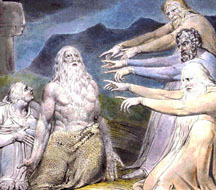 William Blake, Job réprimandé par ses amis